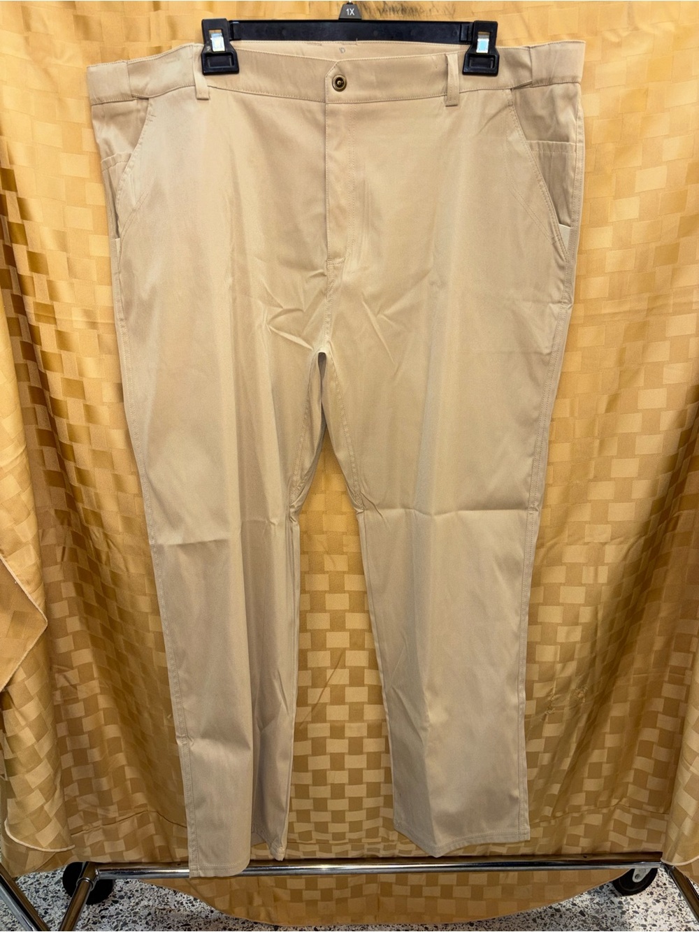 Men's Classic Tan Chino Pants - Straight Fit